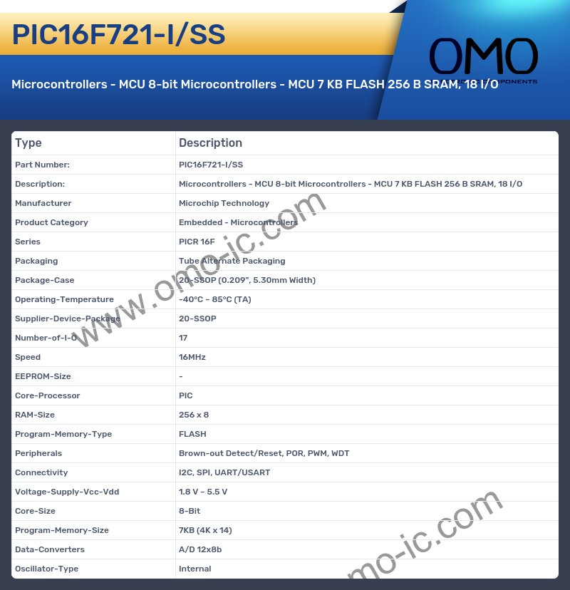 PIC16F721-I/SS