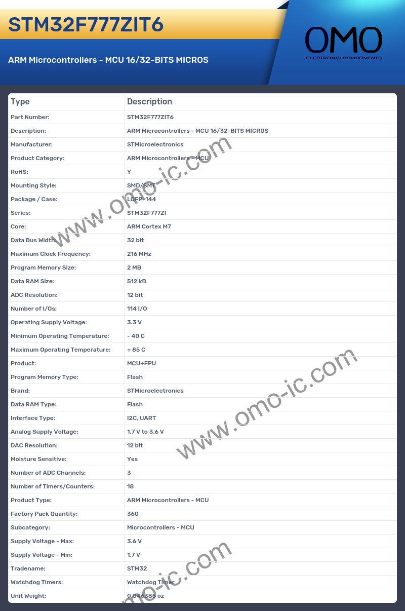 STM32F777ZIT6