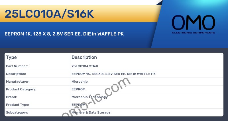 25LC010A/S16K