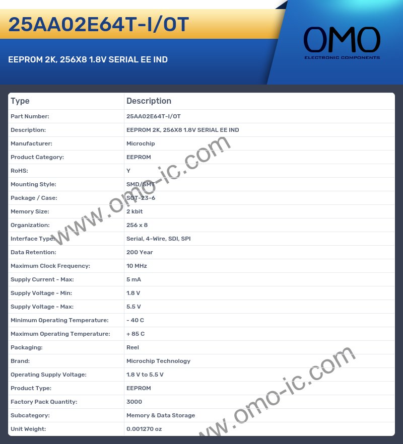 25AA02E64T-I/OT