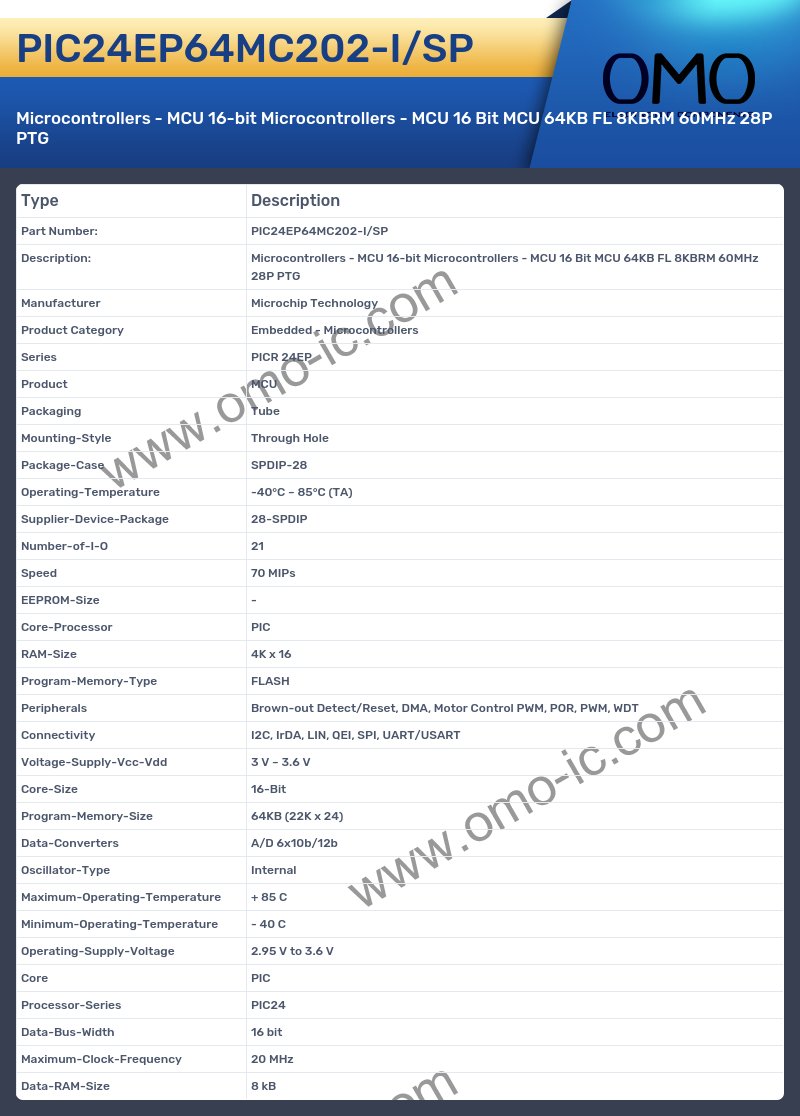 PIC24EP64MC202-I/SP