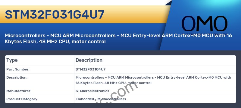 STM32F031G4U7