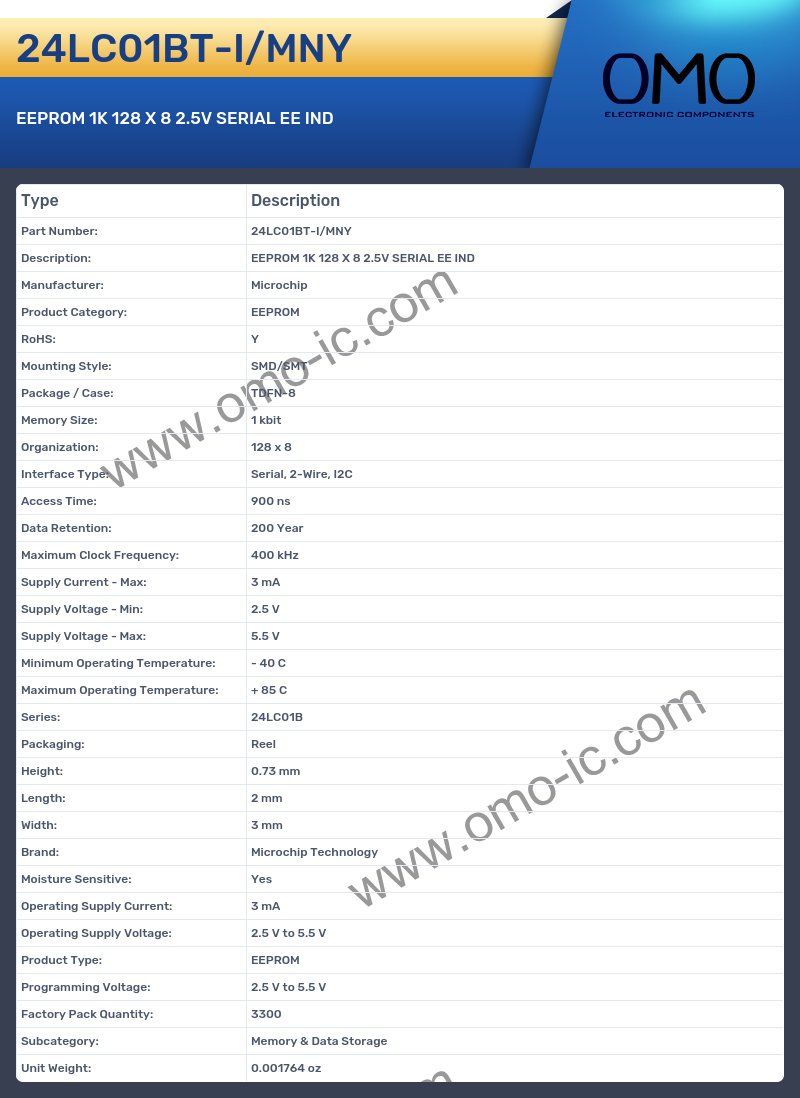 24LC01BT-I/MNY