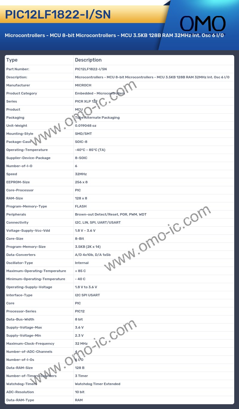 PIC12LF1822-I/SN