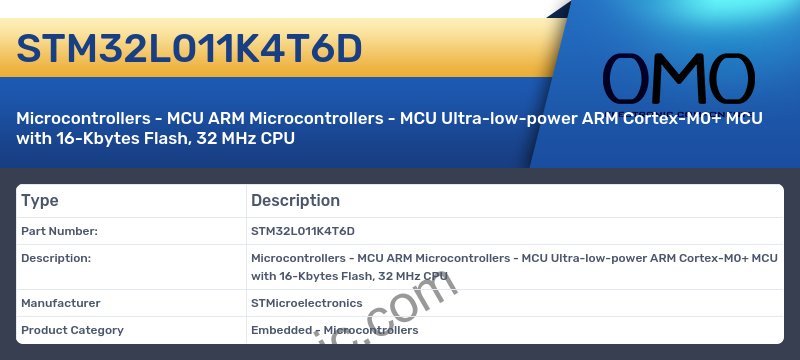STM32L011K4T6D