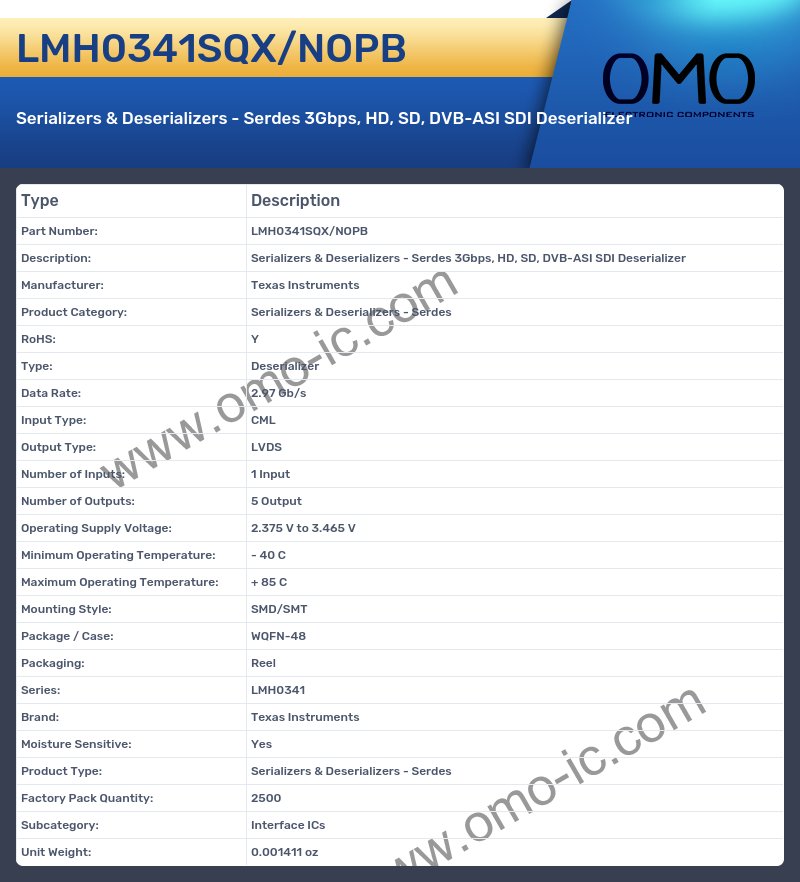 LMH0341SQX/NOPB