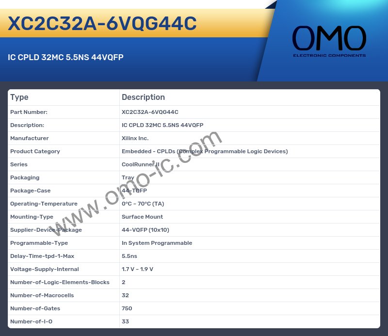 XC2C32A-6VQG44C