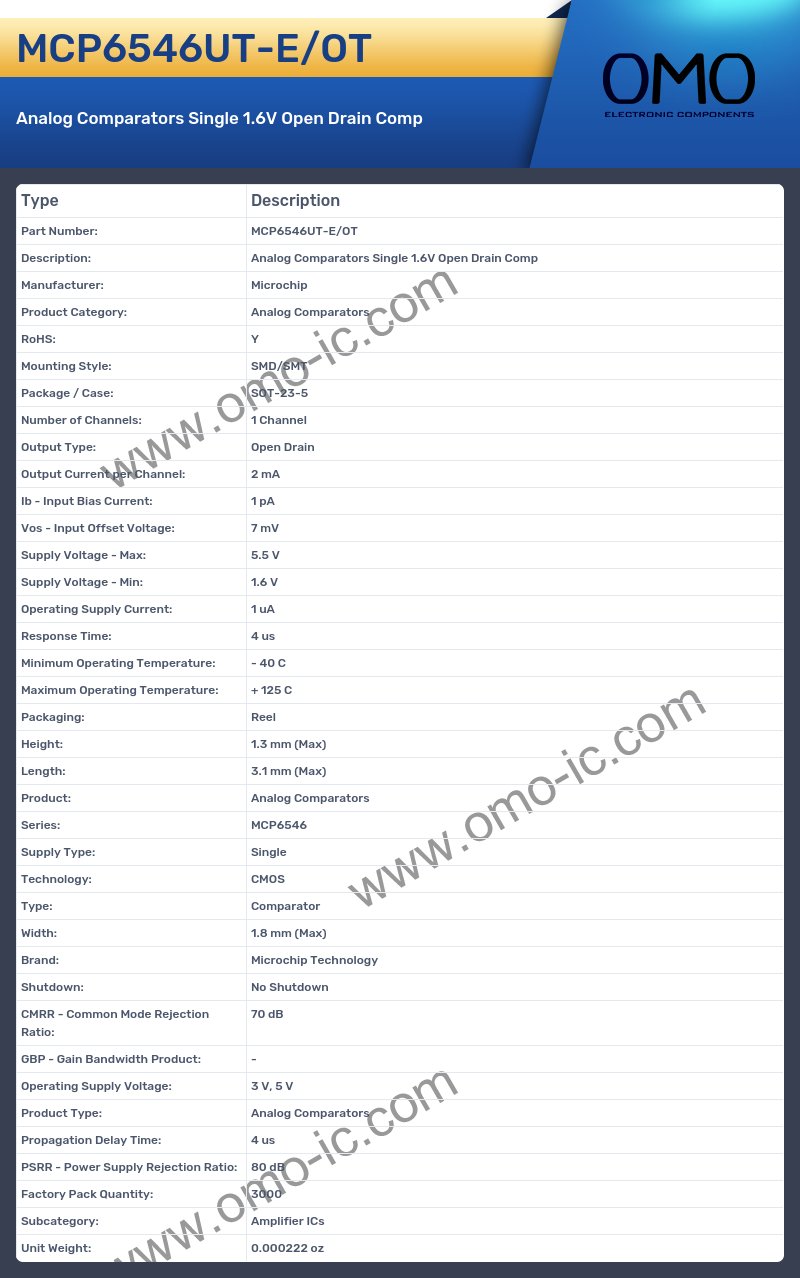 MCP6546UT-E/OT
