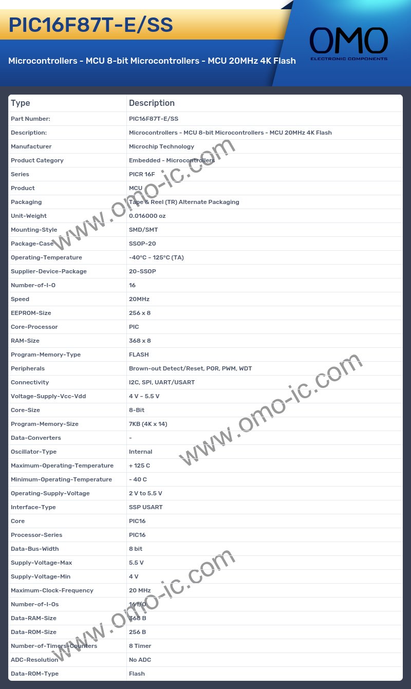 PIC16F87T-E/SS