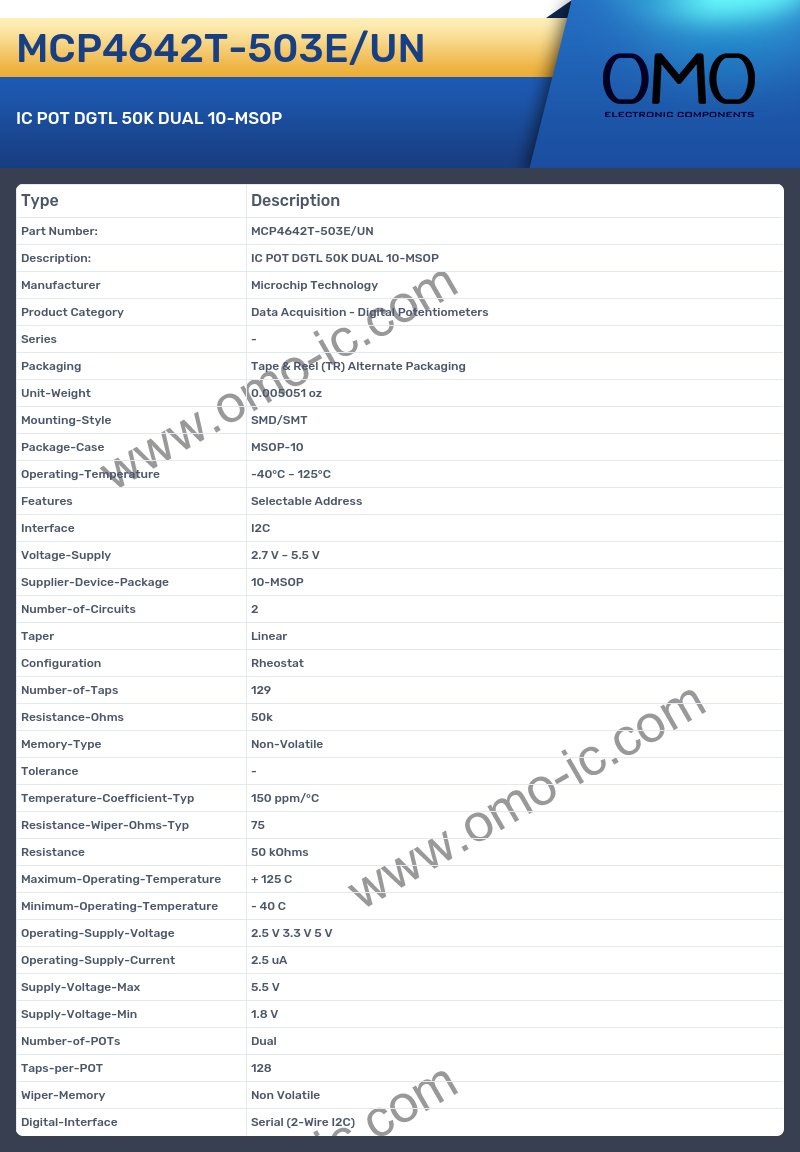 MCP4642T-503E/UN