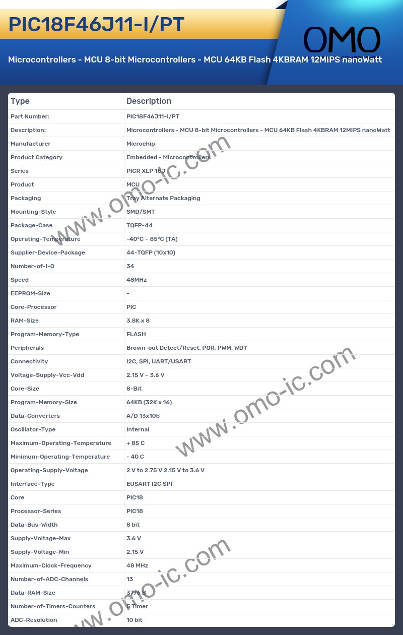 PIC18F46J11-I/PT