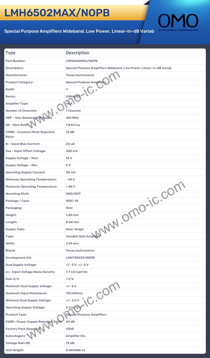 LMH6502MAX/NOPB