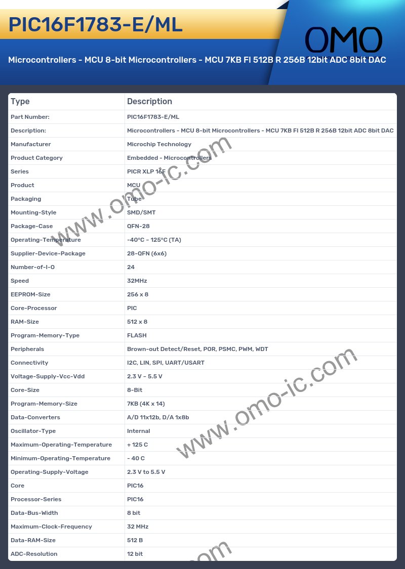 PIC16F1783-E/ML