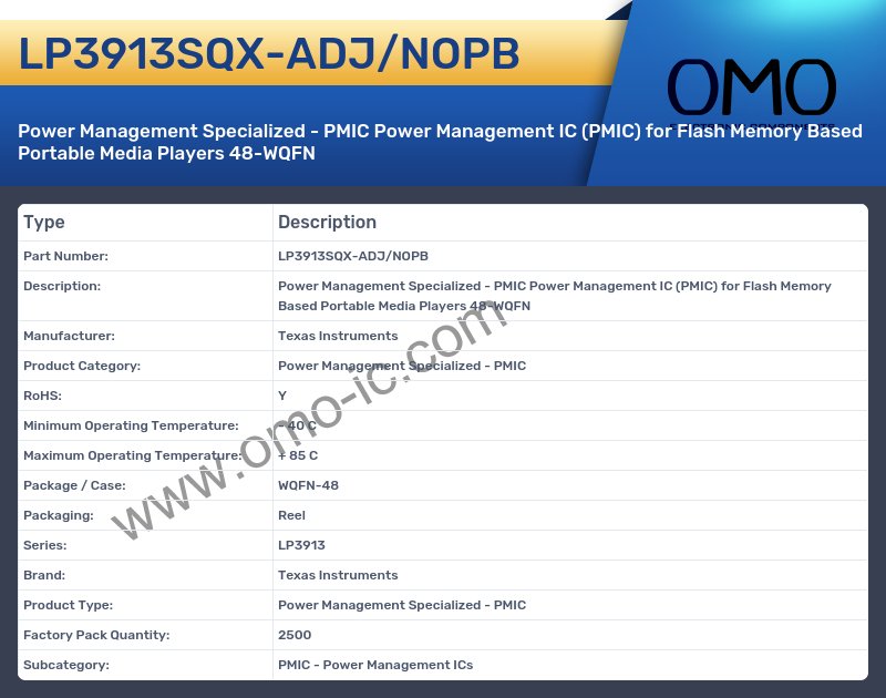LP3913SQX-ADJ/NOPB