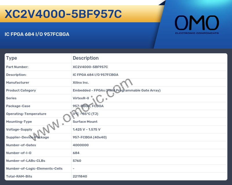XC2V4000-5BF957C