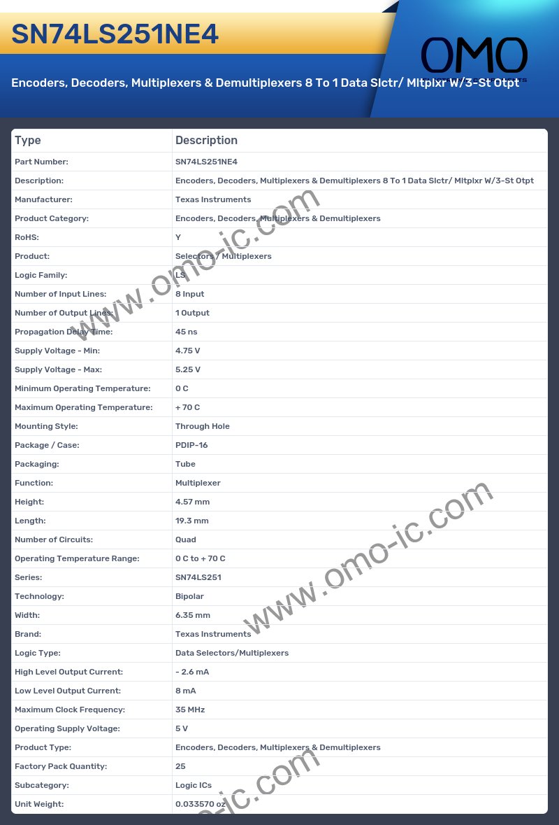 SN74LS251NE4