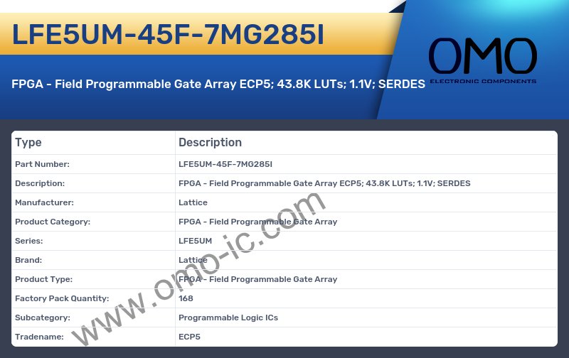 LFE5UM-45F-7MG285I