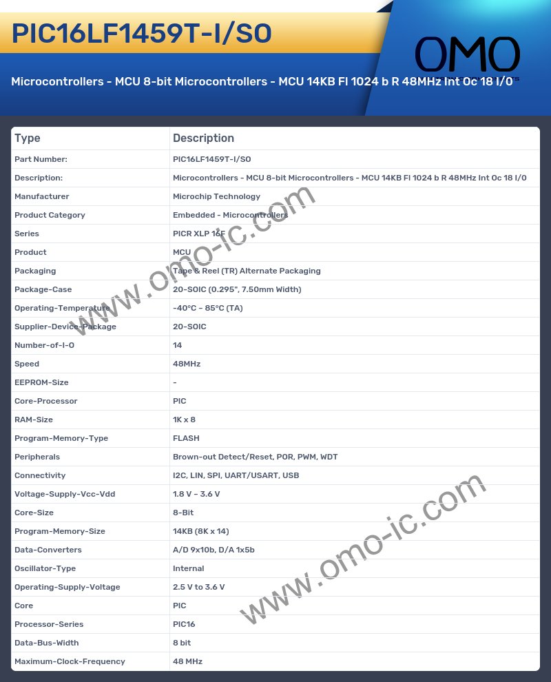 PIC16LF1459T-I/SO