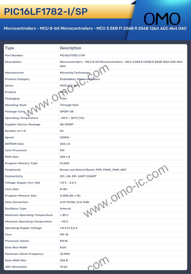 PIC16LF1782-I/SP