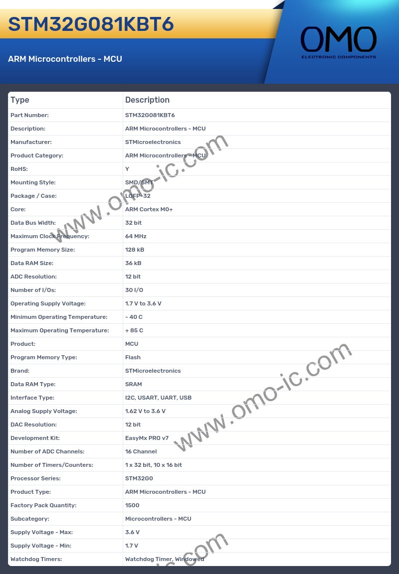 STM32G081KBT6