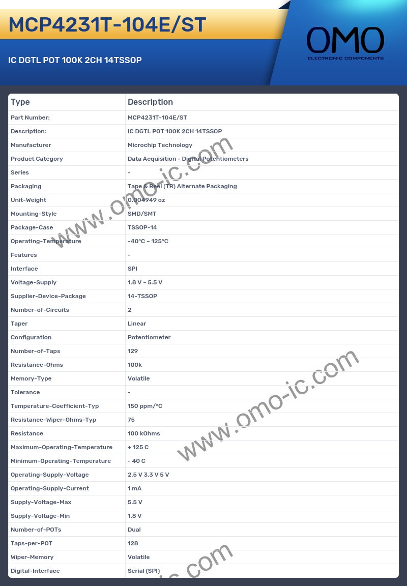 MCP4231T-104E/ST