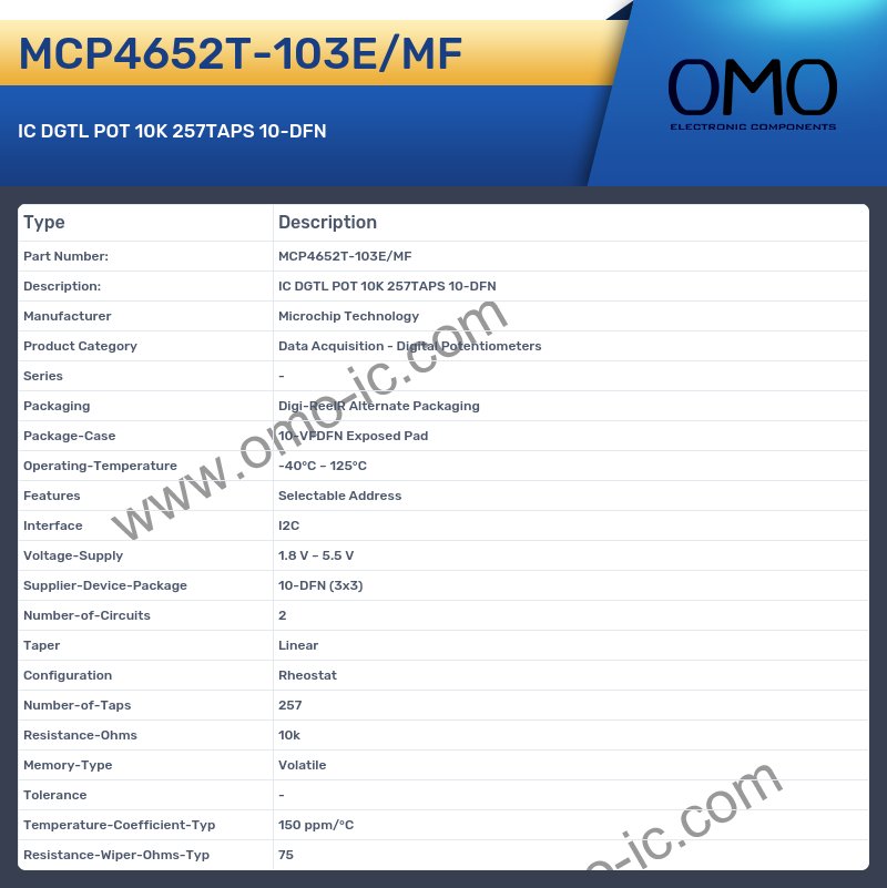 MCP4652T-103E/MF