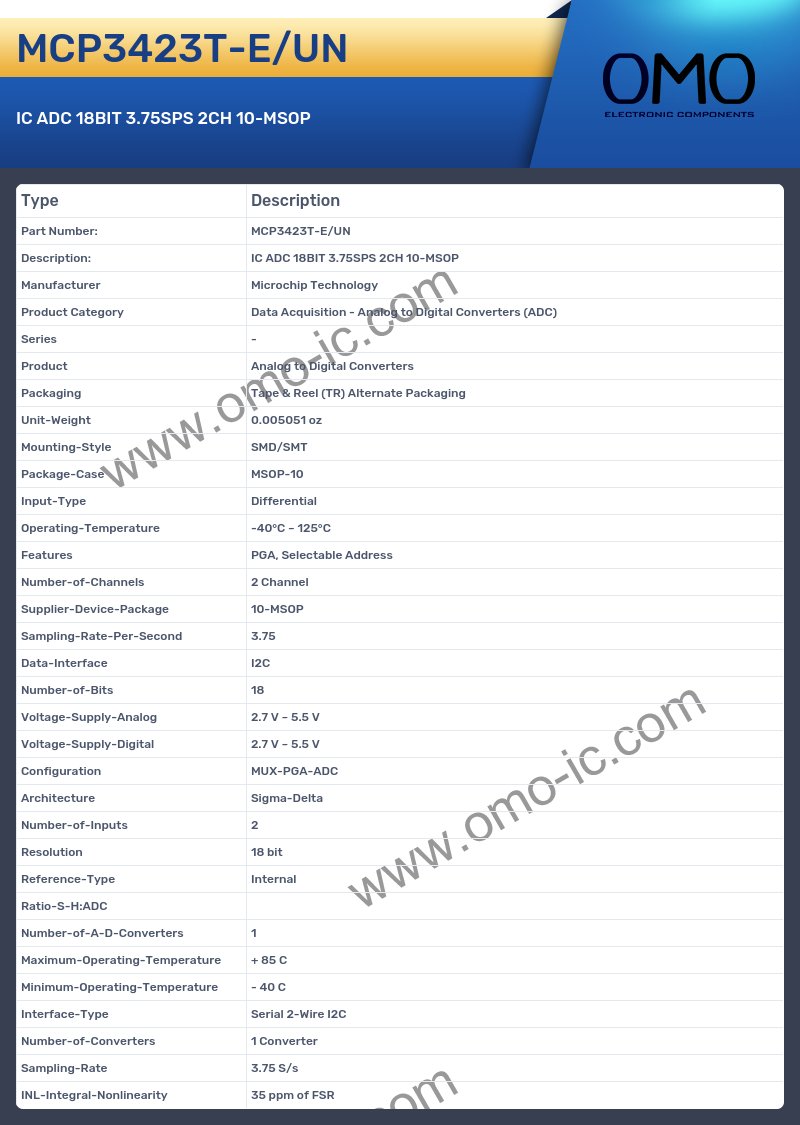 MCP3423T-E/UN