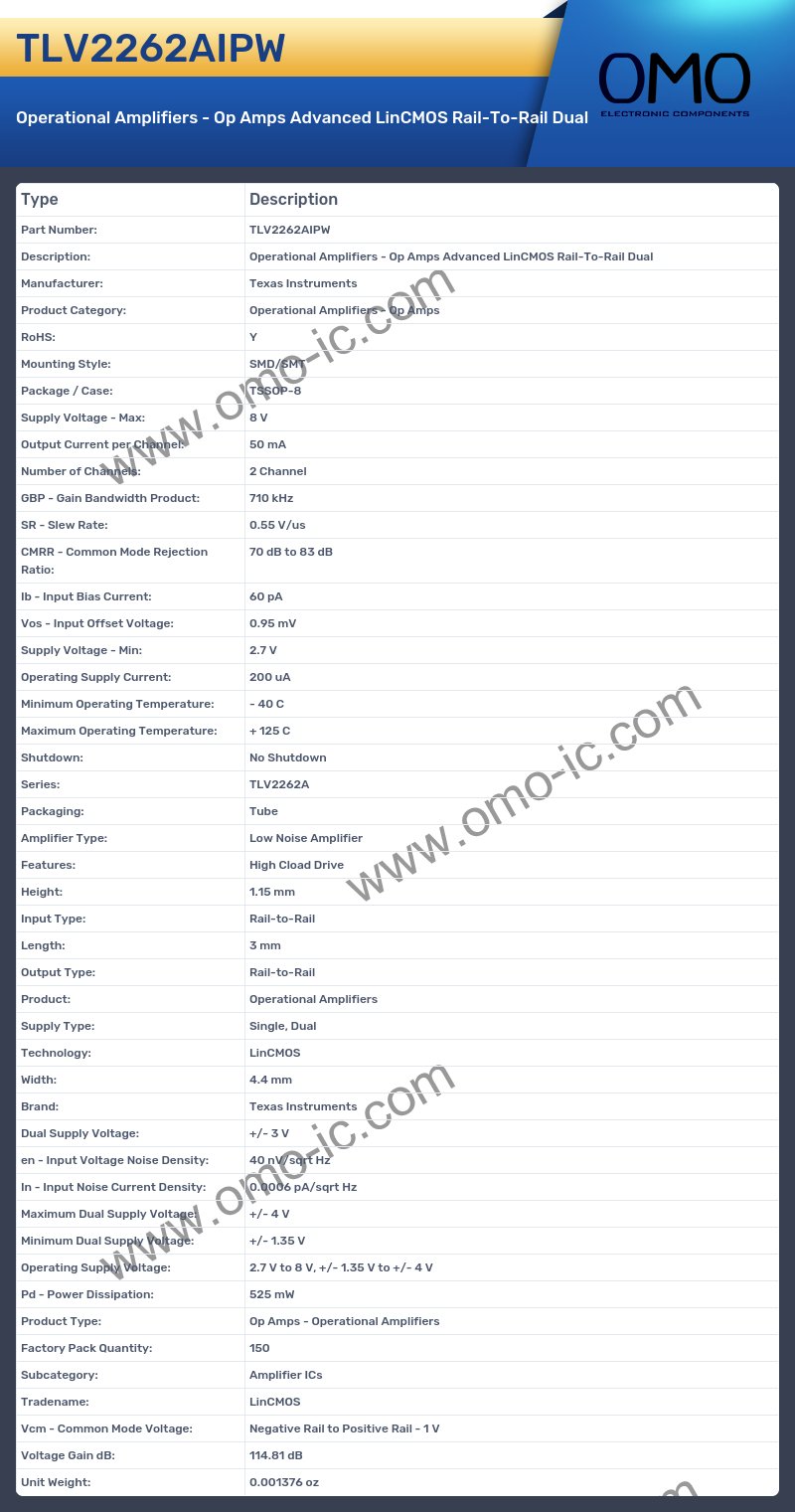 TLV2262AIPW