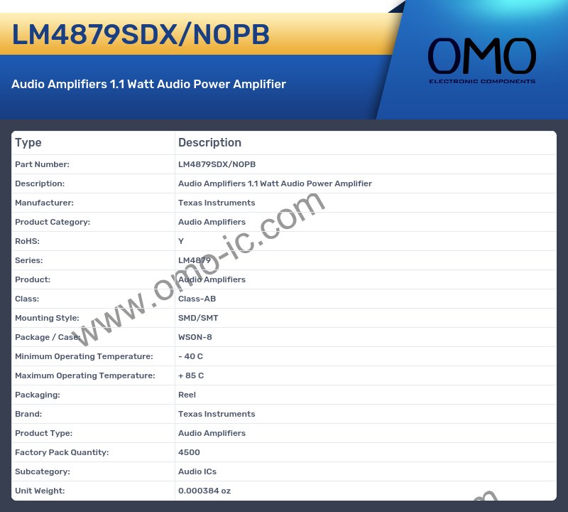 LM4879SDX/NOPB