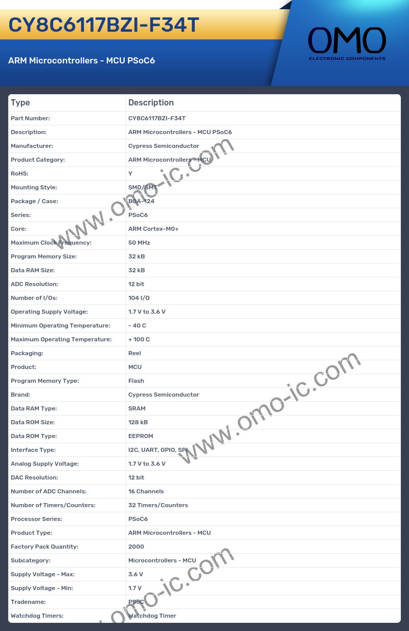 CY8C6117BZI-F34T