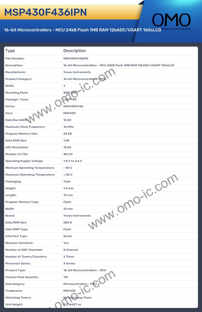 MSP430F436IPN