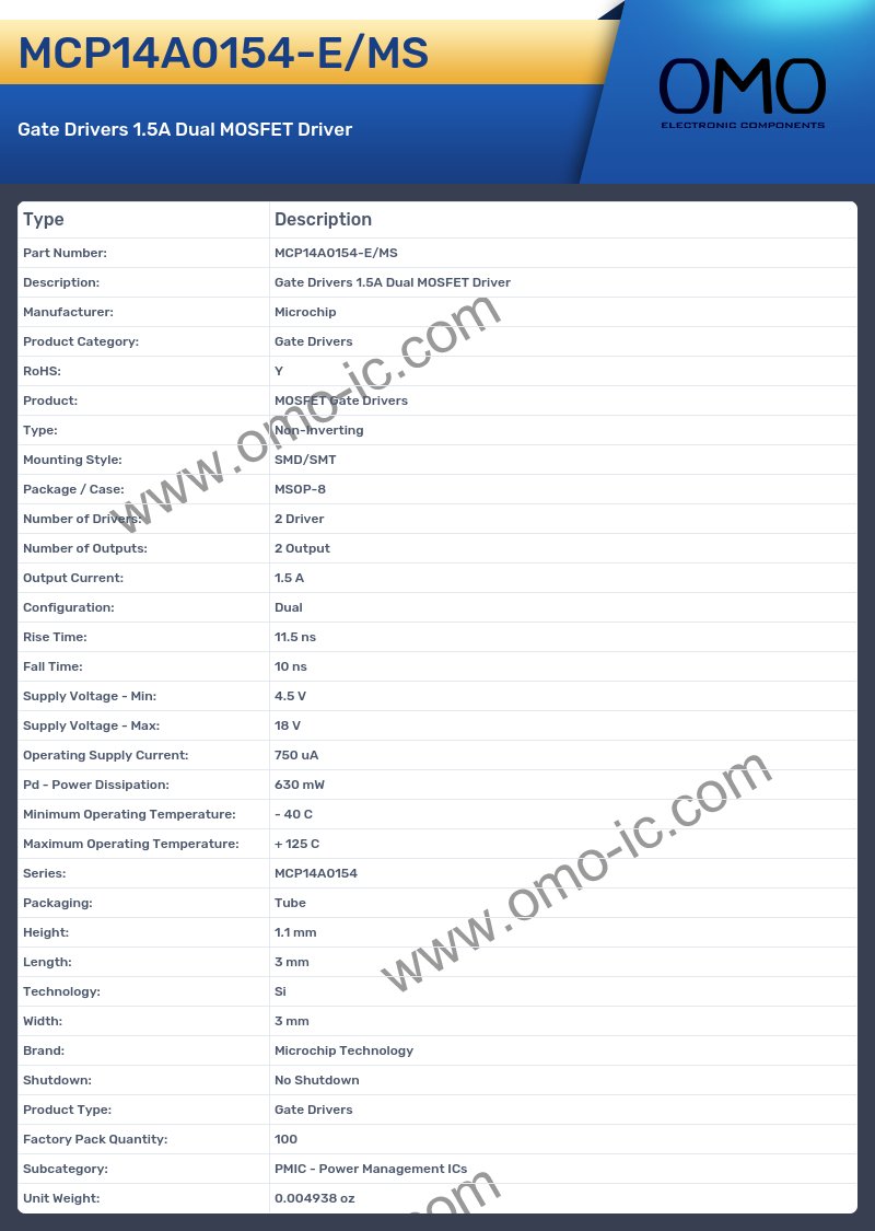 MCP14A0154-E/MS