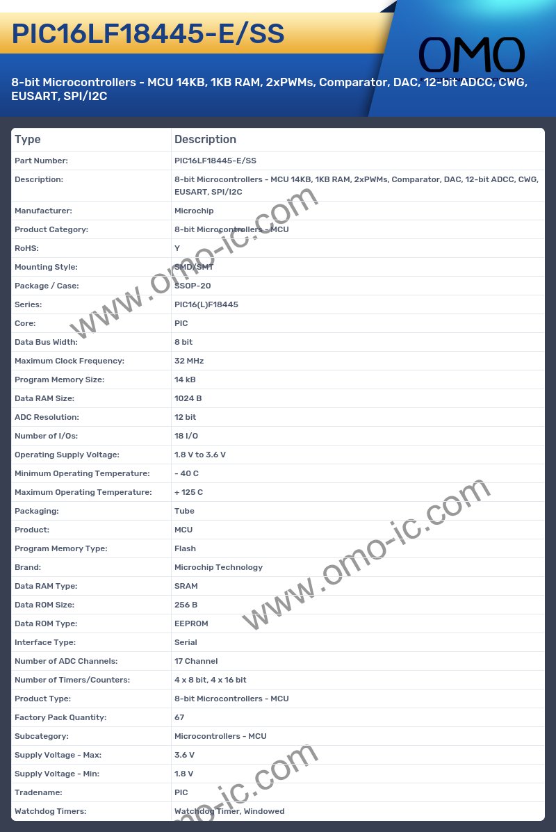 PIC16LF18445-E/SS