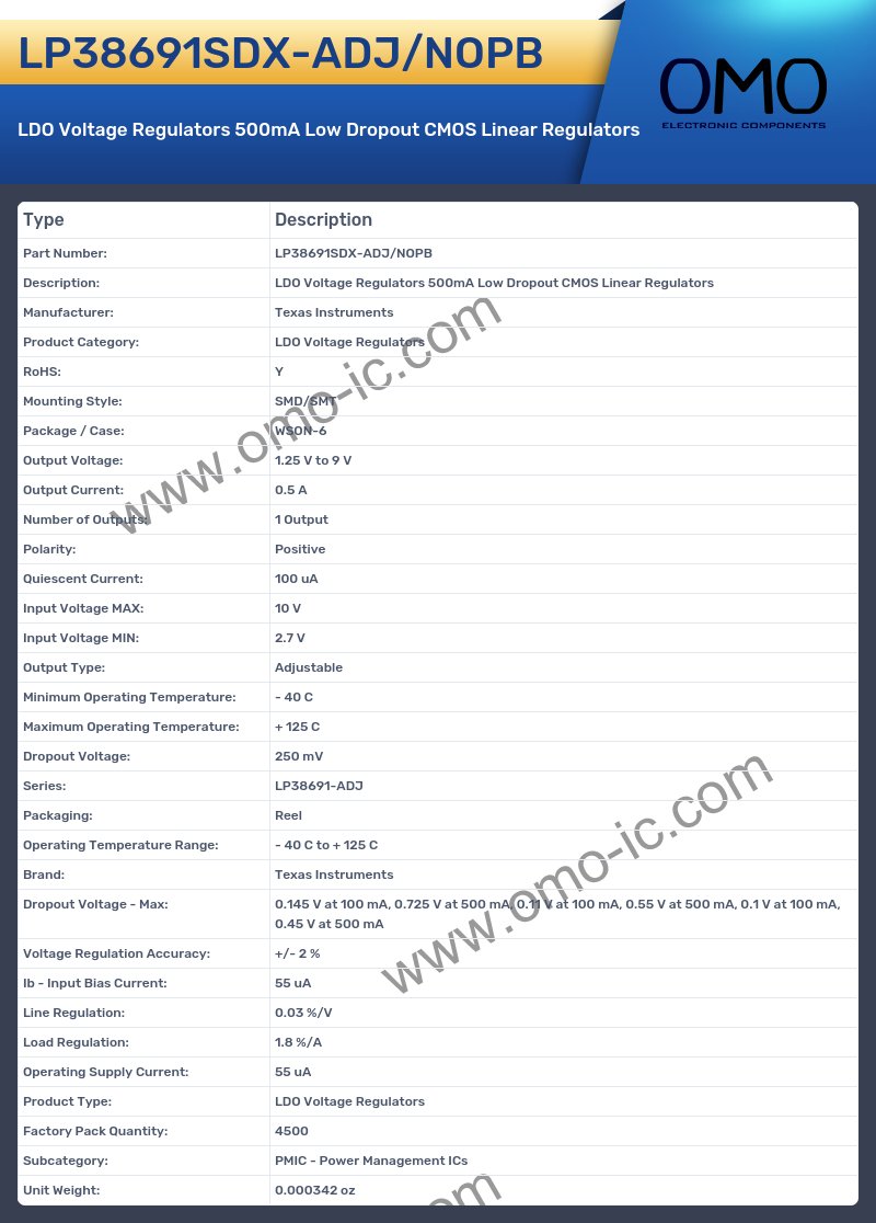 LP38691SDX-ADJ/NOPB