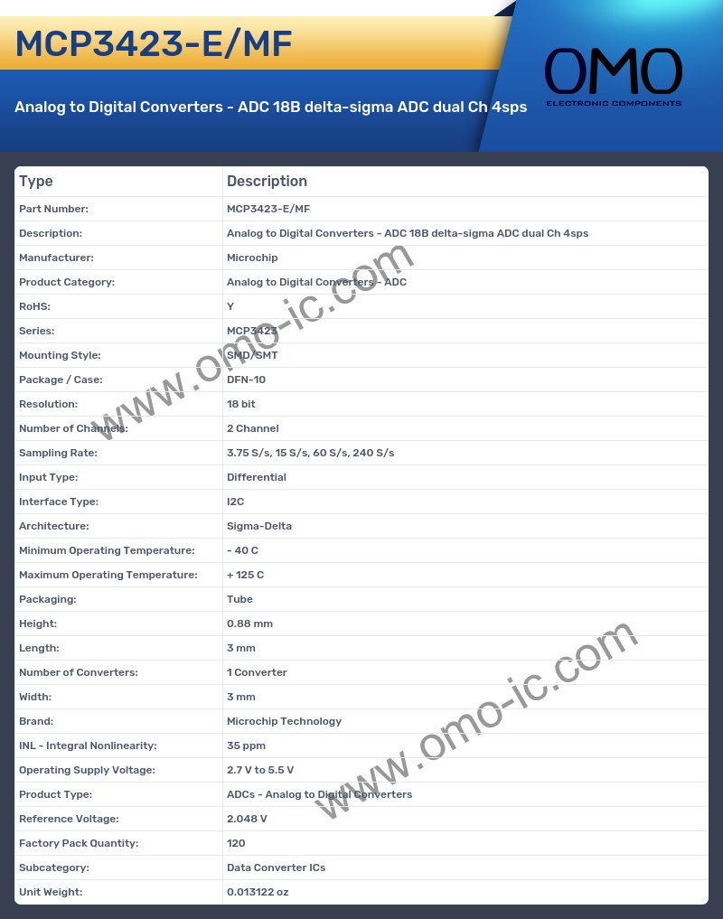 MCP3423-E/MF