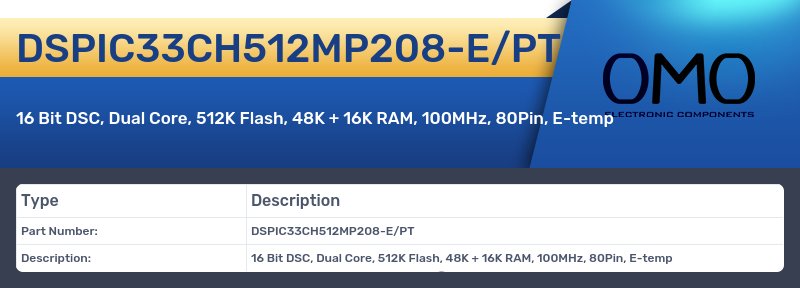 DSPIC33CH512MP208-E/PT