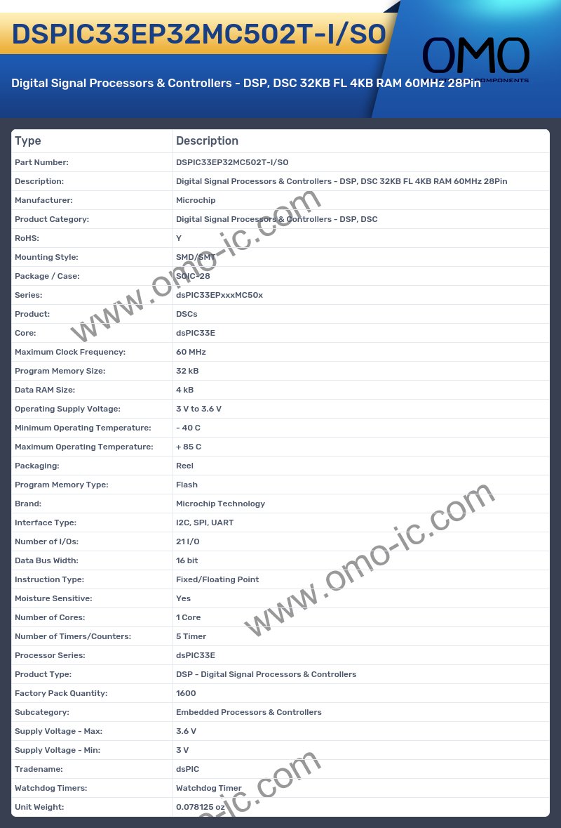 DSPIC33EP32MC502T-I/SO