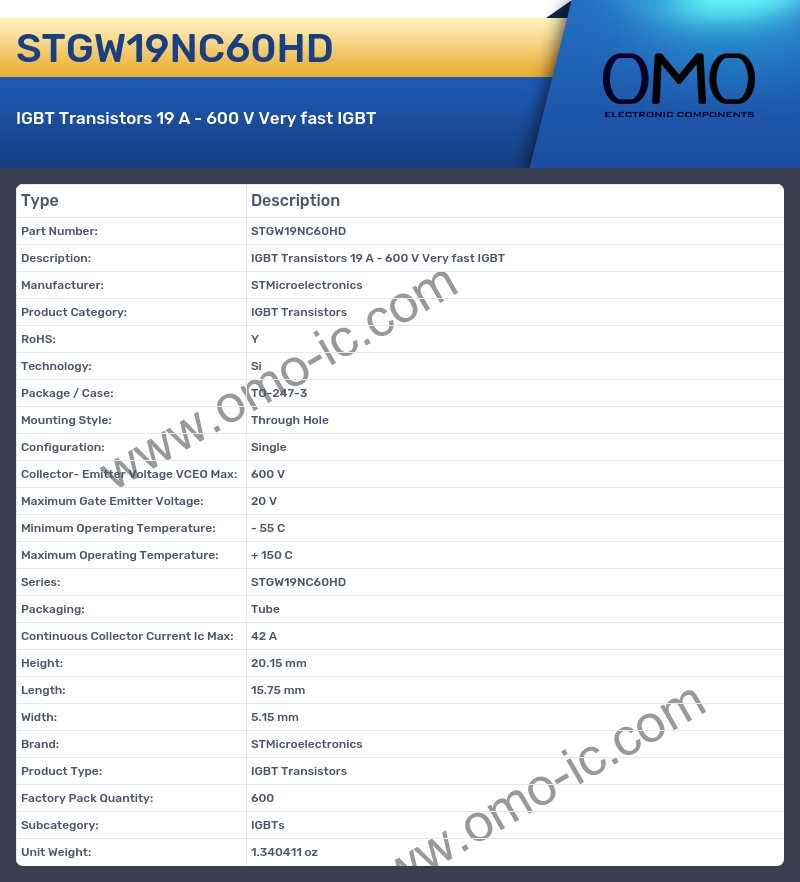STGW19NC60HD