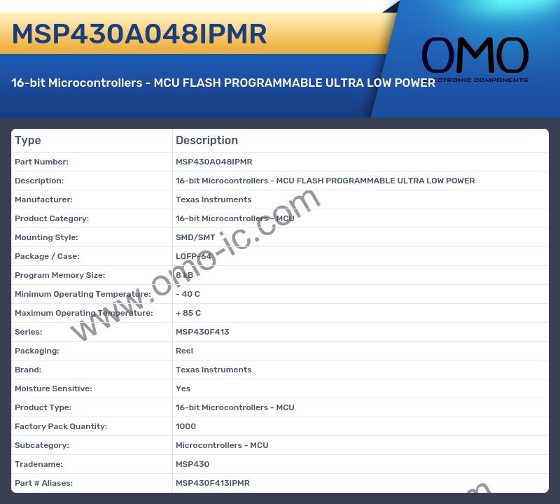 MSP430A048IPMR