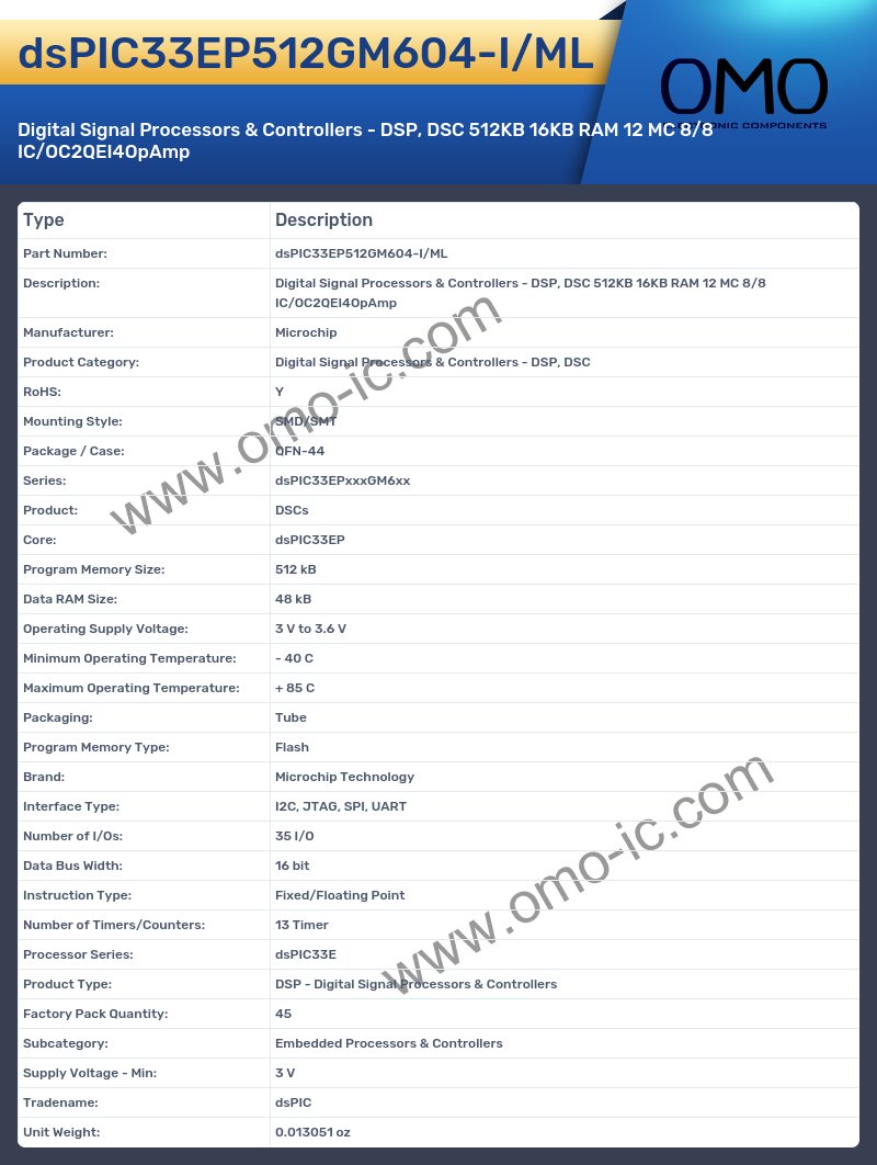 dsPIC33EP512GM604-I/ML