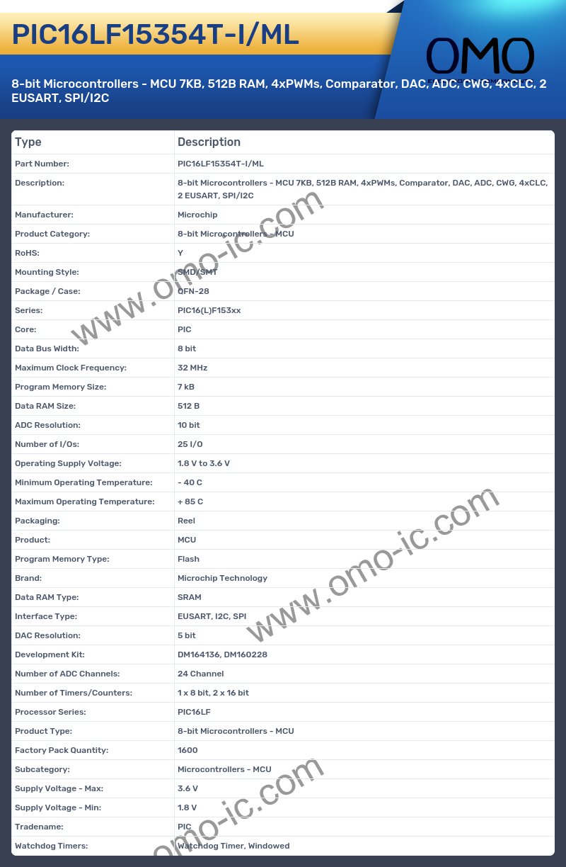 PIC16LF15354T-I/ML