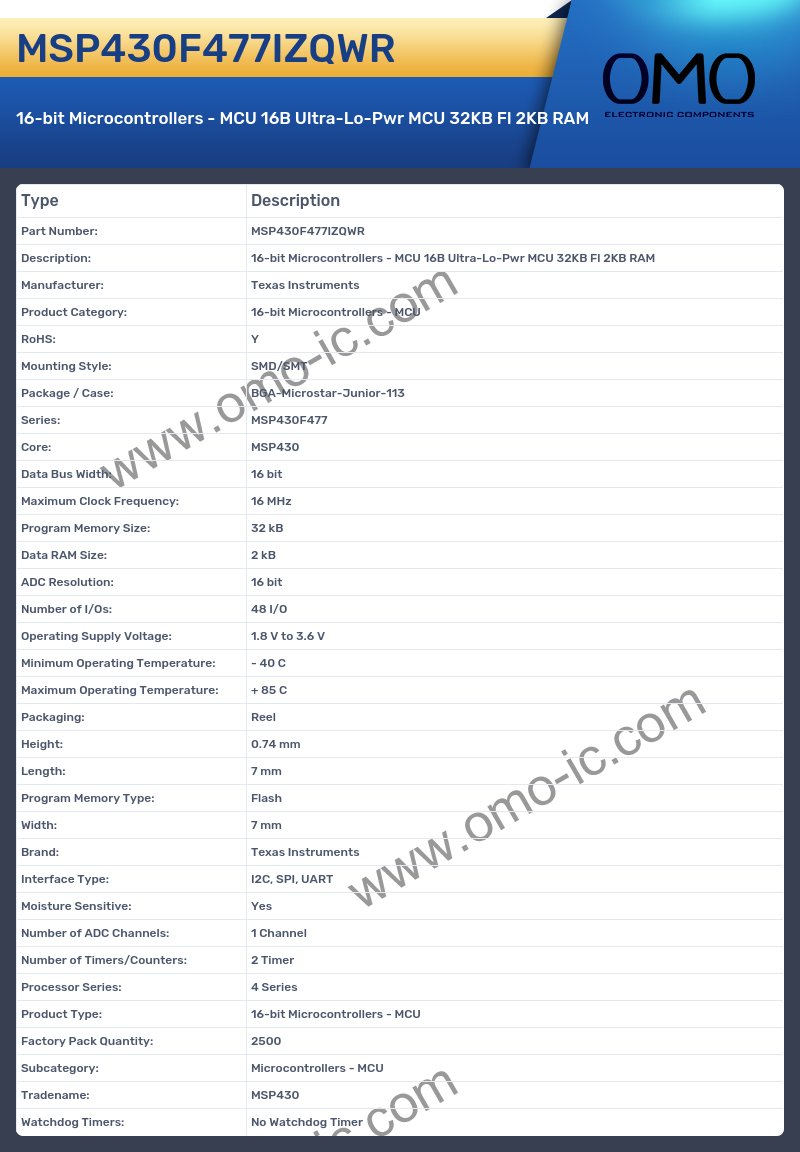 MSP430F477IZQWR