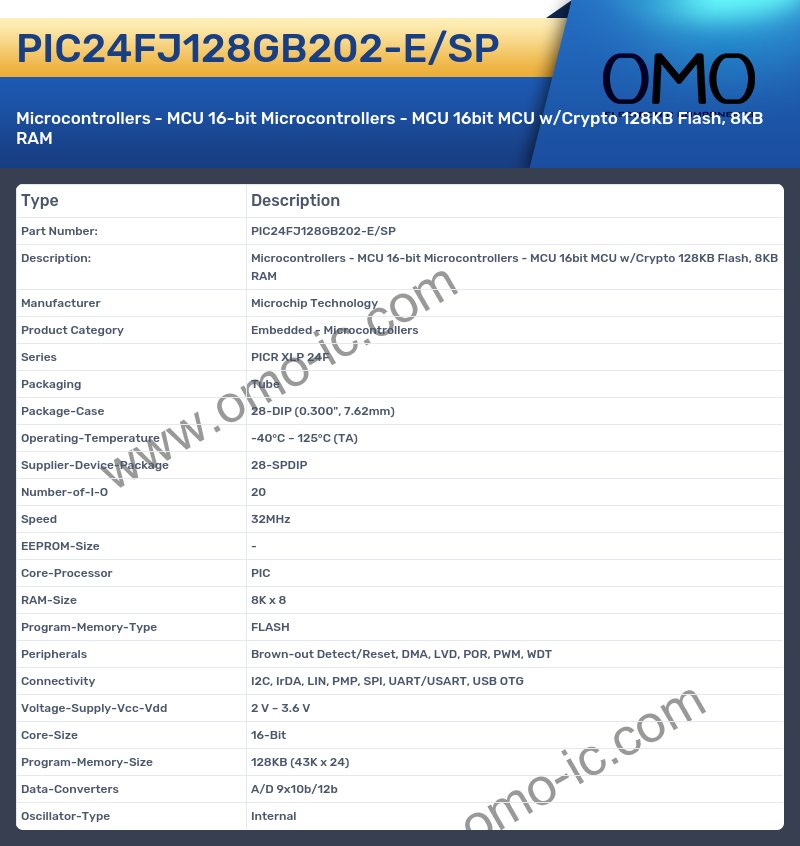 PIC24FJ128GB202-E/SP
