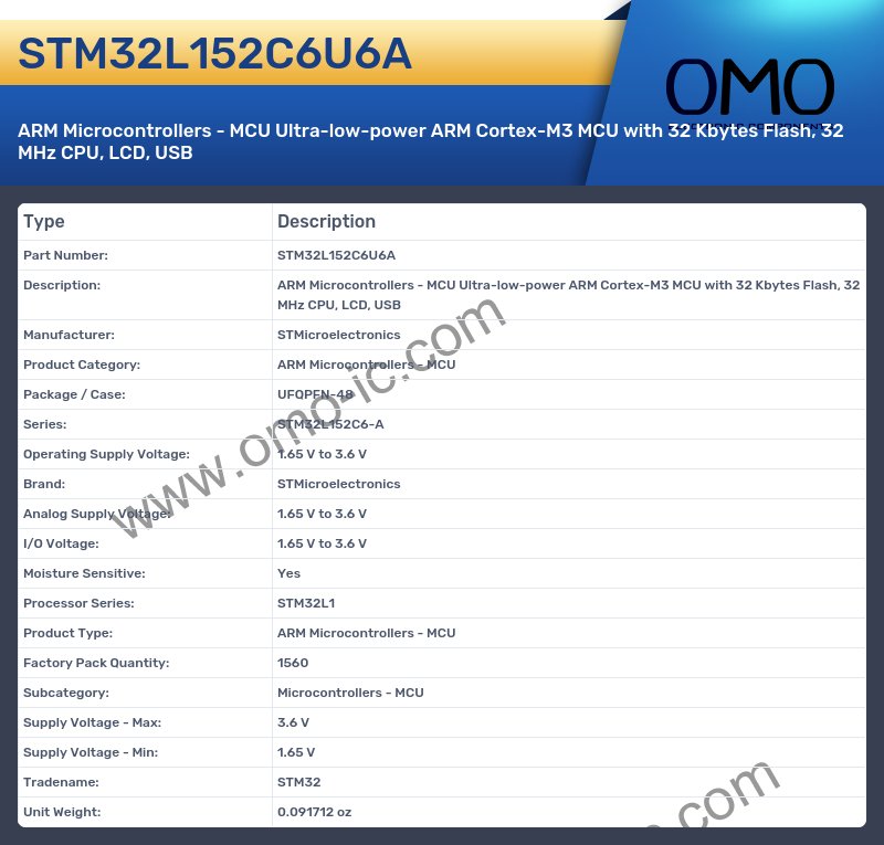 STM32L152C6U6A