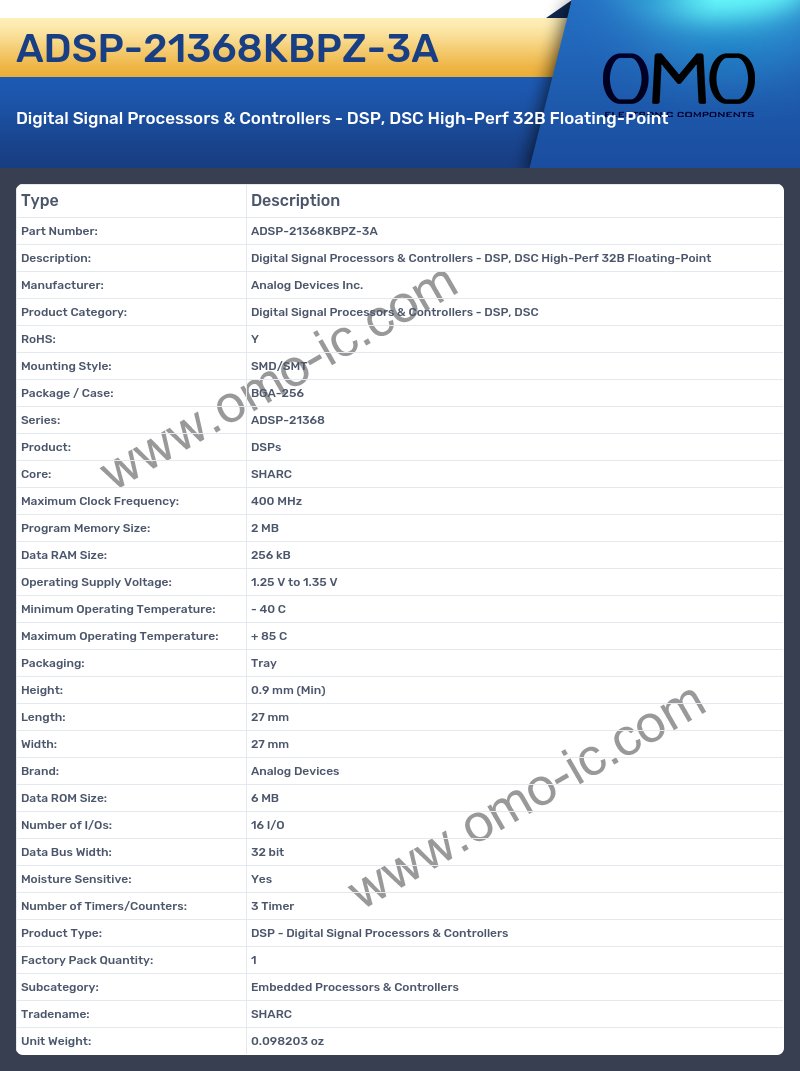ADSP-21368KBPZ-3A