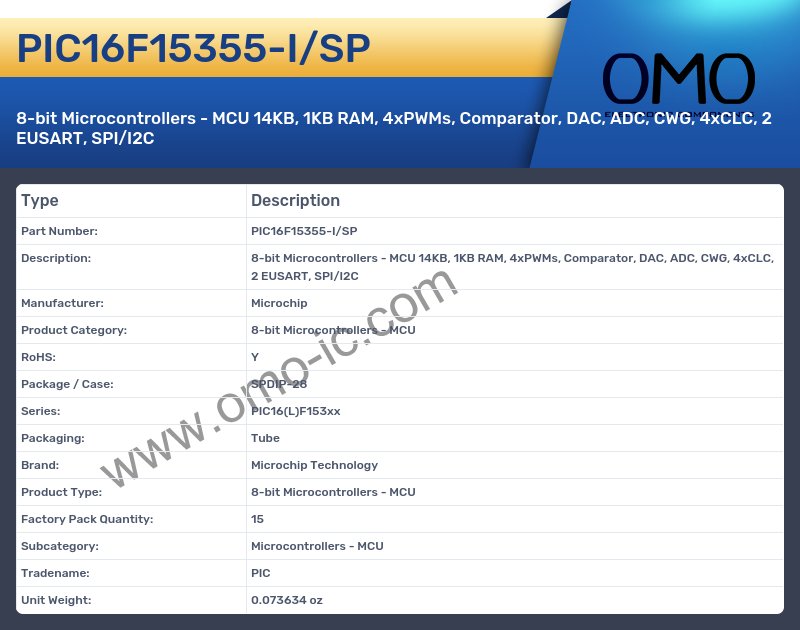 PIC16F15355-I/SP