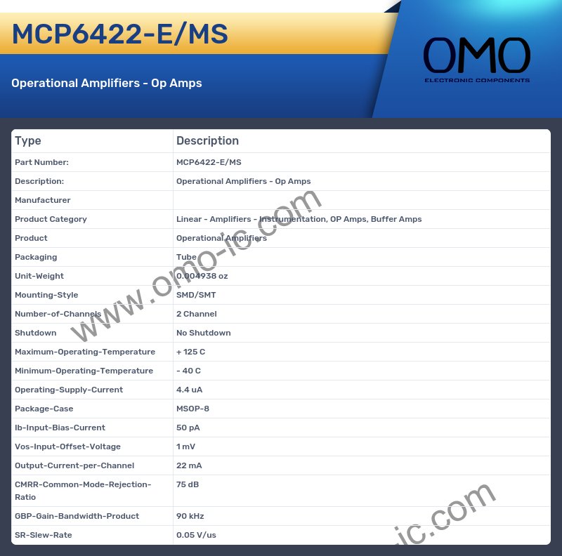 MCP6422-E/MS