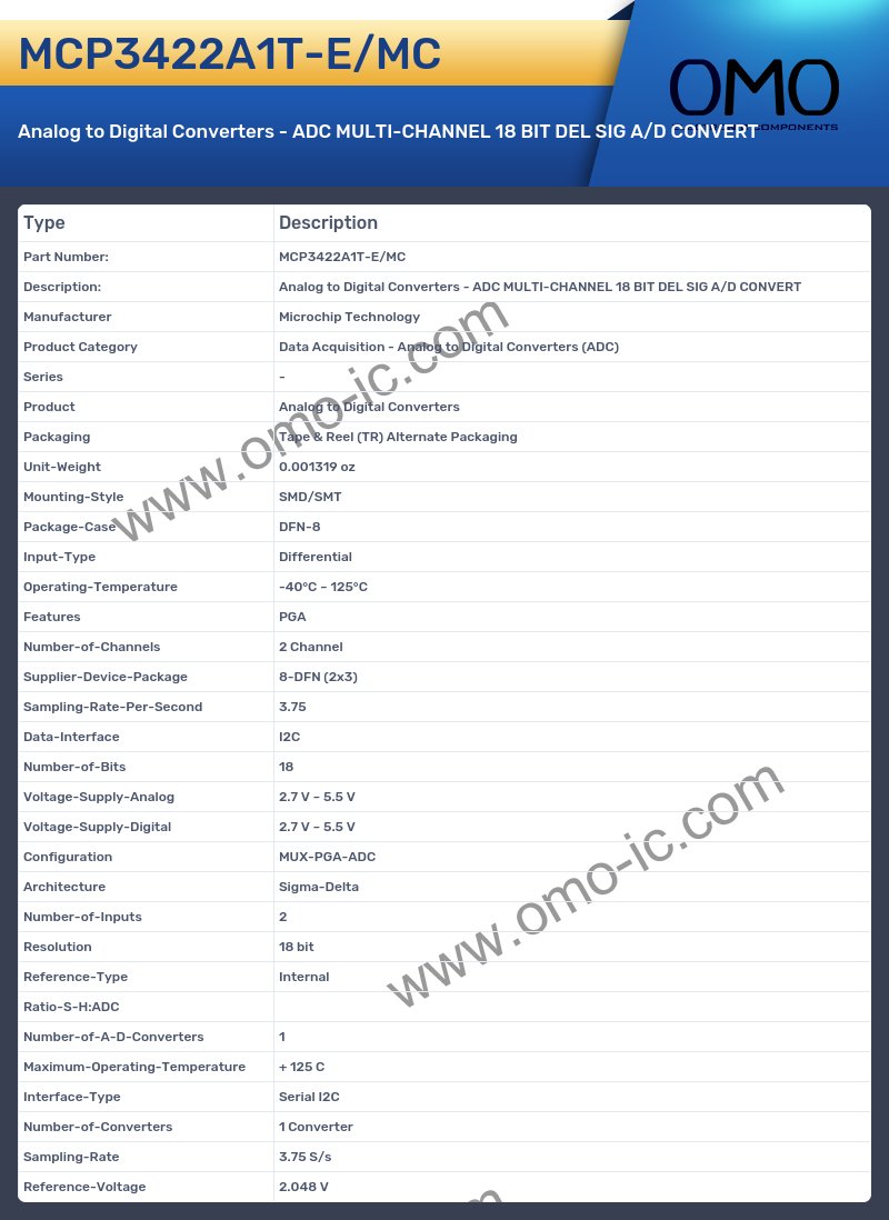 MCP3422A1T-E/MC