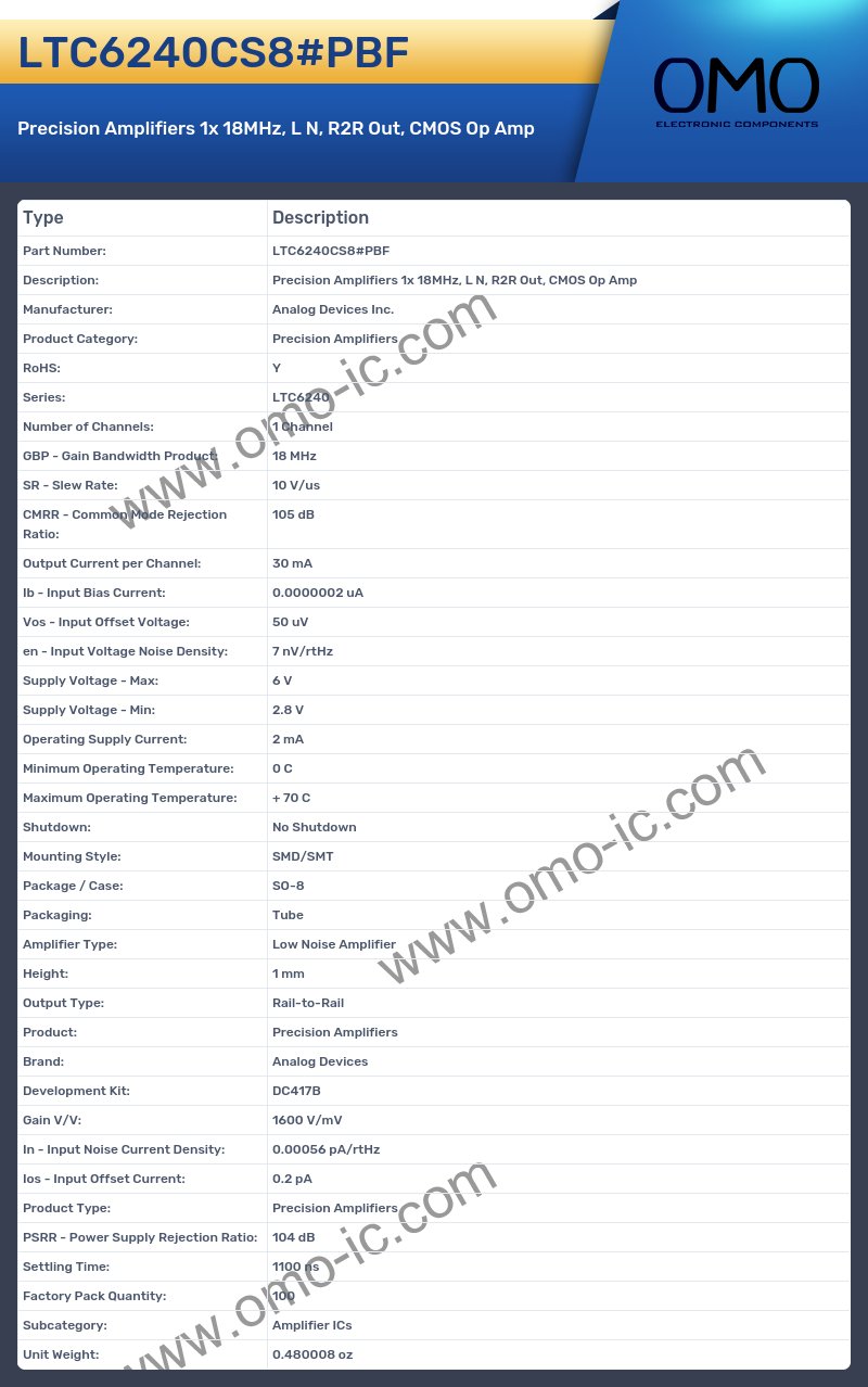 LTC6240CS8#PBF