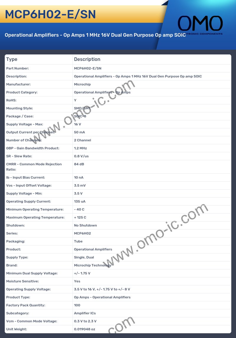 MCP6H02-E/SN